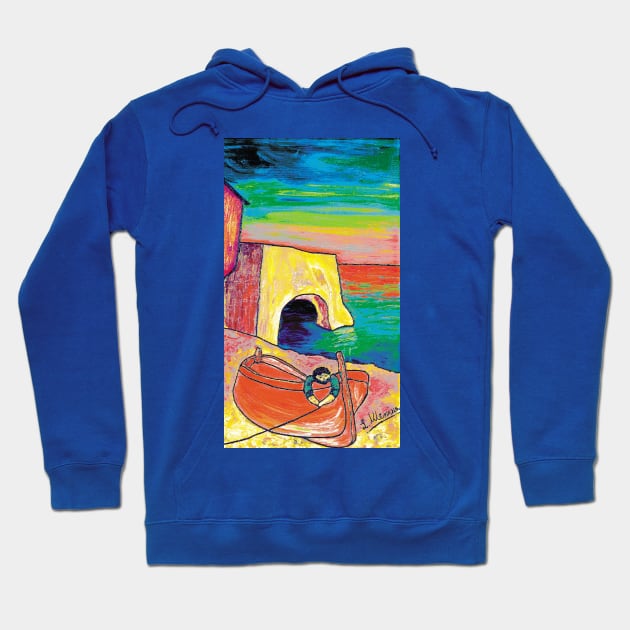 The red boat Hoodie by nicastro